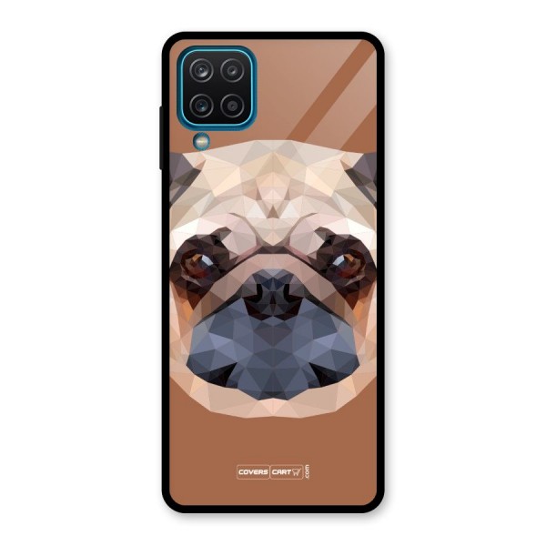 Cute Pug Glass Back Case for Galaxy A12