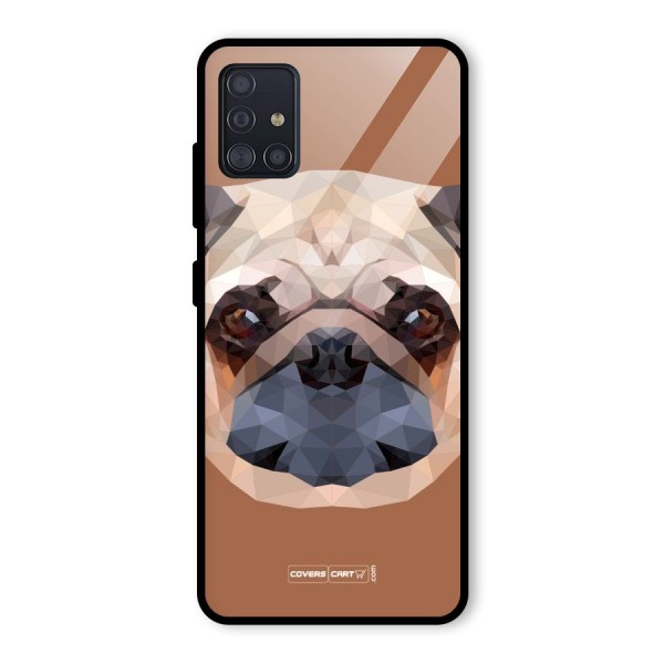 Cute Pug Glass Back Case for Galaxy A51