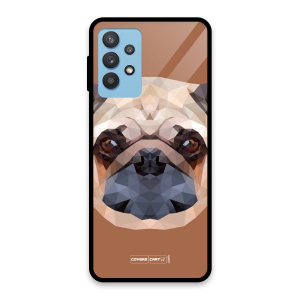 Cute Pug Glass Back Case for Galaxy M32 5G