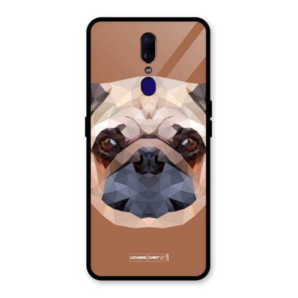 Cute Pug Glass Back Case for Oppo F11