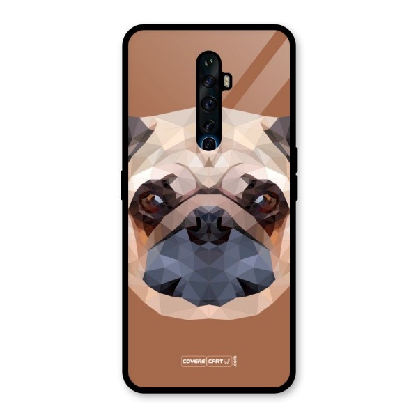 Cute Pug Glass Back Case for Oppo Reno2 Z