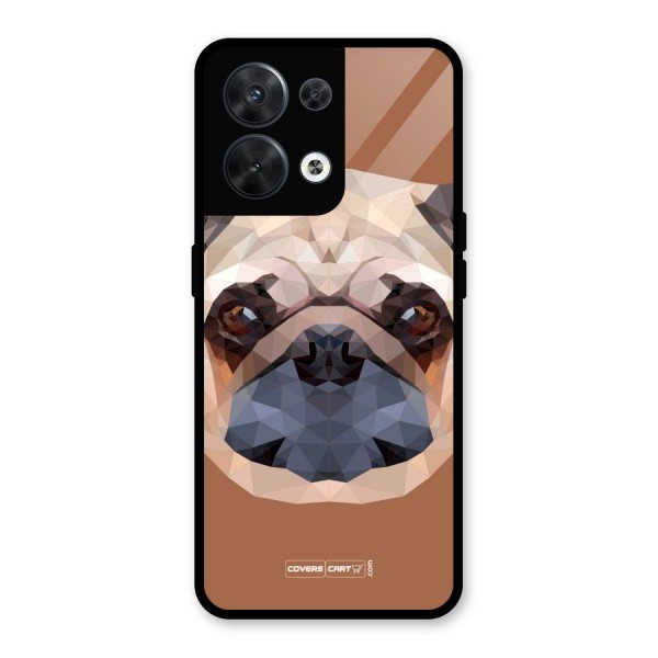 Cute Pug Glass Back Case for Oppo Reno8 5G