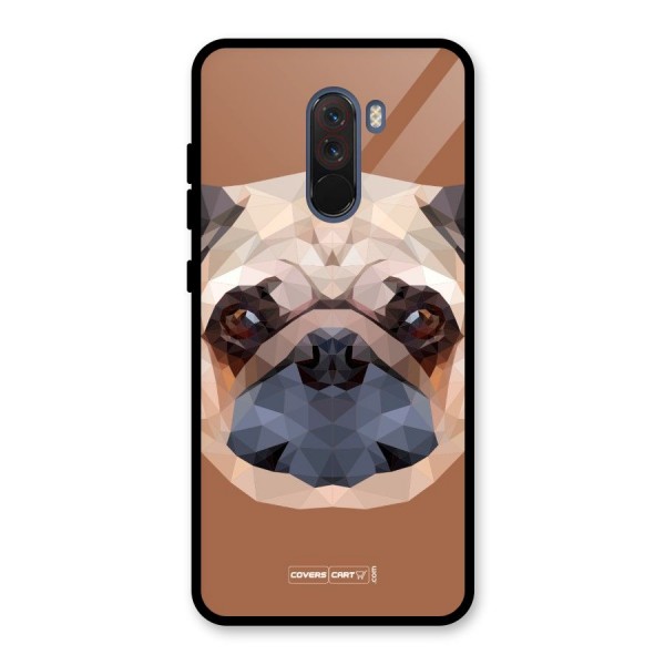 Cute Pug Glass Back Case for Poco F1