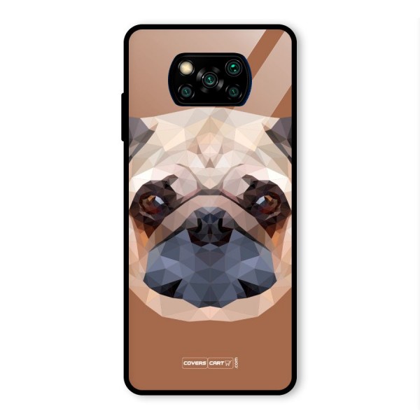 Cute Pug Glass Back Case for Poco X3 Pro