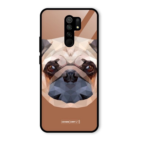 Cute Pug Glass Back Case for Redmi 9 Prime