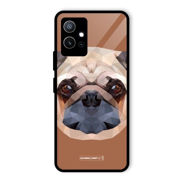 Cute Pug Glass Back Case for Vivo T1 5G