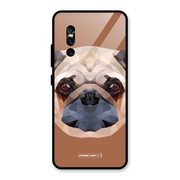 Cute Pug Glass Back Case for Vivo V15 Pro