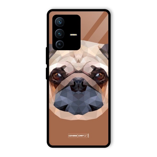 Cute Pug Glass Back Case for Vivo V23 Pro