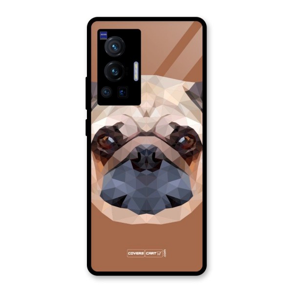 Cute Pug Glass Back Case for Vivo X70 Pro