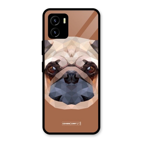 Cute Pug Glass Back Case for Vivo Y15s