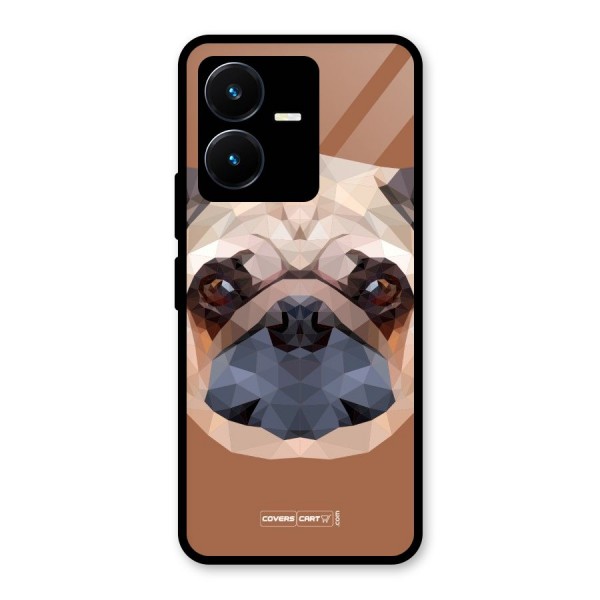 Cute Pug Glass Back Case for Vivo Y22