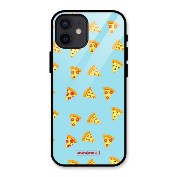 Cute Slices of Pizza Glass Back Case for iPhone 12