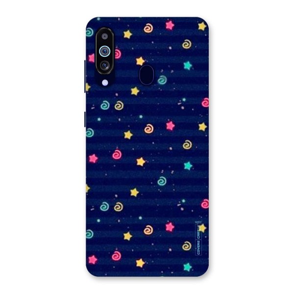 Cute Stars Design Back Case for Galaxy A60