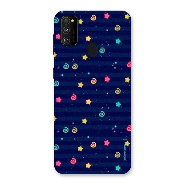 Cute Stars Design Back Case for Galaxy M21