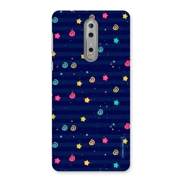 Cute Stars Design Back Case for Nokia 8