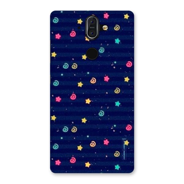 Cute Stars Design Back Case for Nokia 8 Sirocco