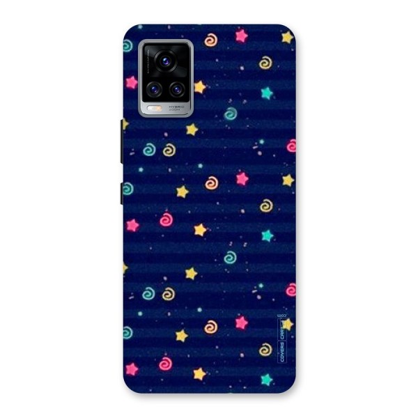 Cute Stars Design Back Case for Vivo V20 Pro