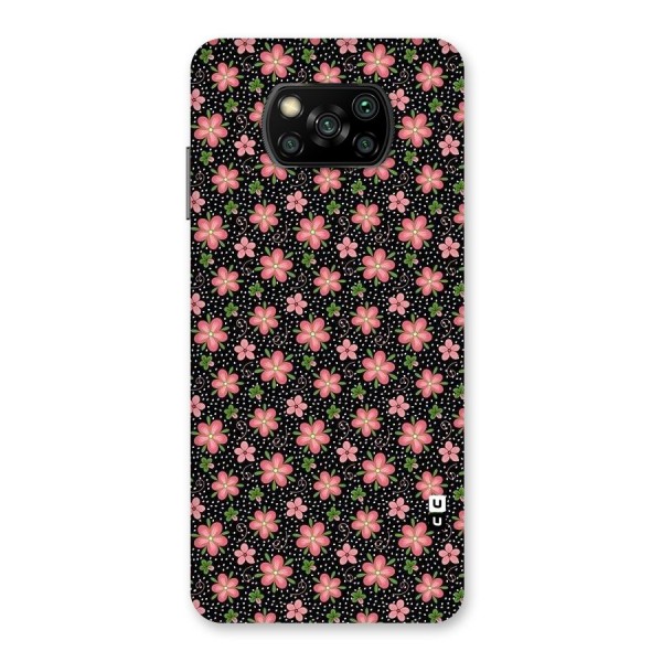 Cute Tiny Flowers Back Case for Poco X3