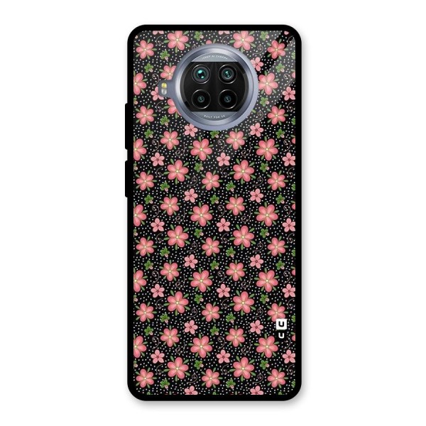 Cute Tiny Flowers Glass Back Case for Mi 10i