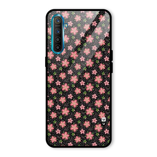 Cute Tiny Flowers Glass Back Case for Realme XT