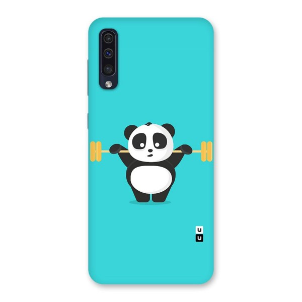 Cute Weightlifting Panda Back Case for Galaxy A50s