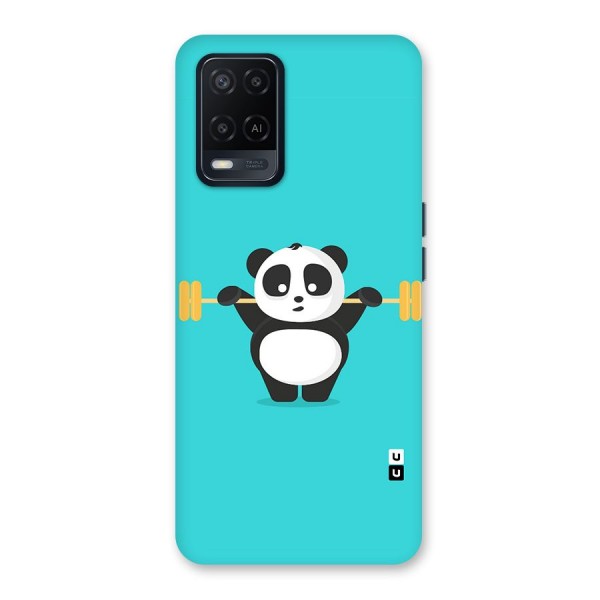 Cute Weightlifting Panda Back Case for Oppo A54