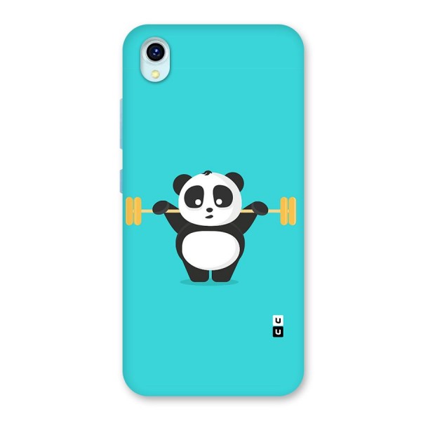 Cute Weightlifting Panda Back Case for Vivo Y1s