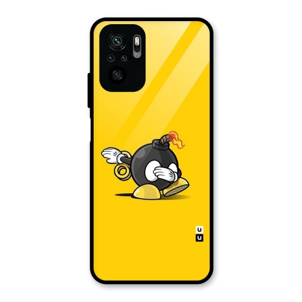 Dab Bomb Glass Back Case for Redmi Note 10