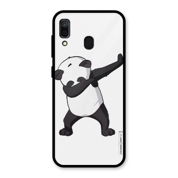 Dab Panda Shoot Glass Back Case for Galaxy A30