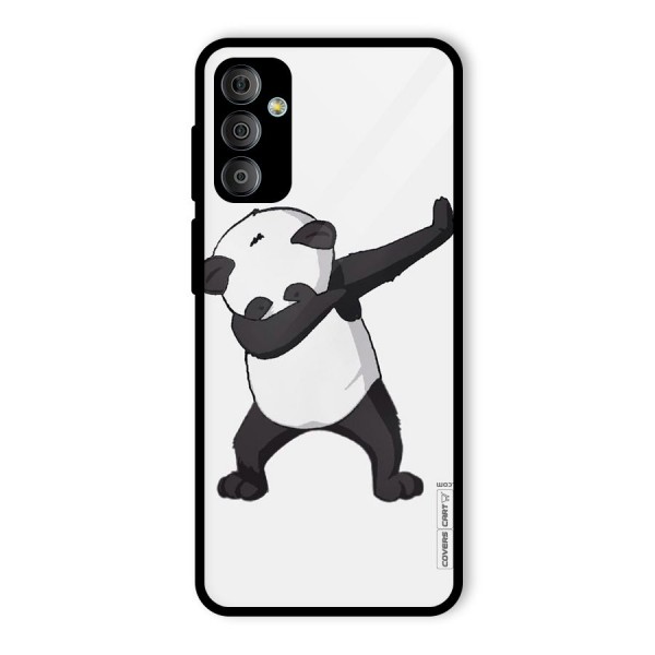 Dab Panda Shoot Glass Back Case for Galaxy F23