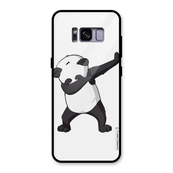 Dab Panda Shoot Glass Back Case for Galaxy S8