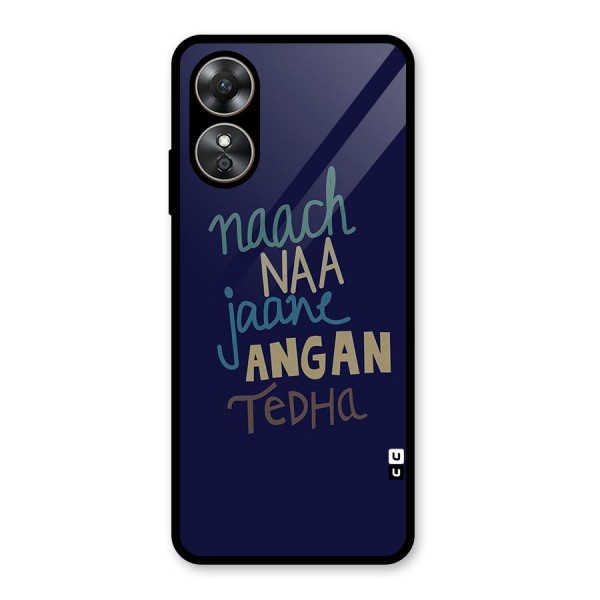 Dance Words Glass Back Case for Oppo A17