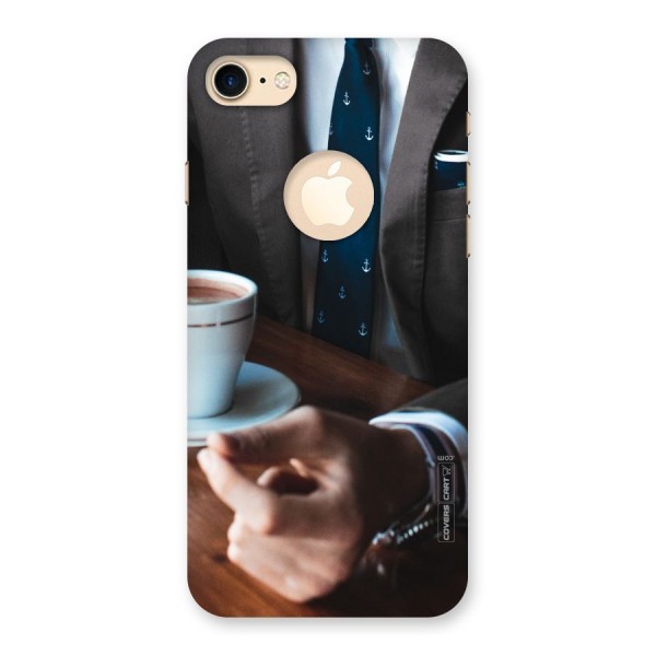 Dapper Suit Back Case for iPhone 8 Logo Cut