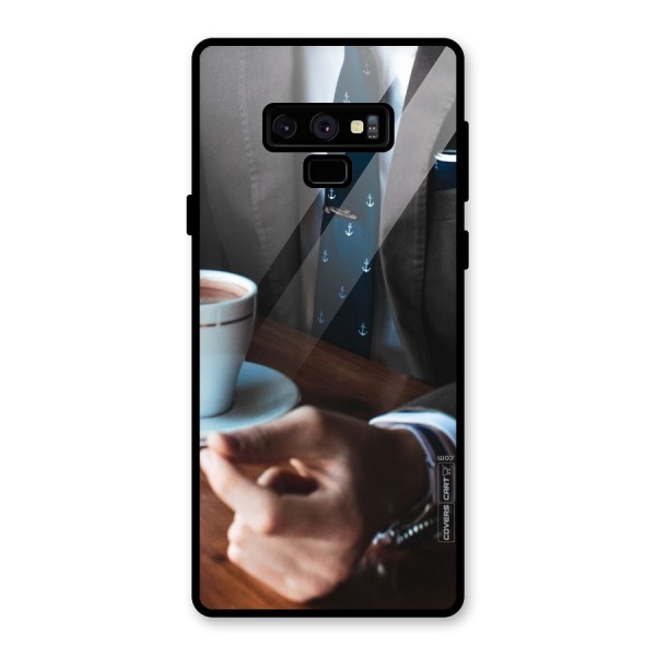 Dapper Suit Glass Back Case for Galaxy Note 9