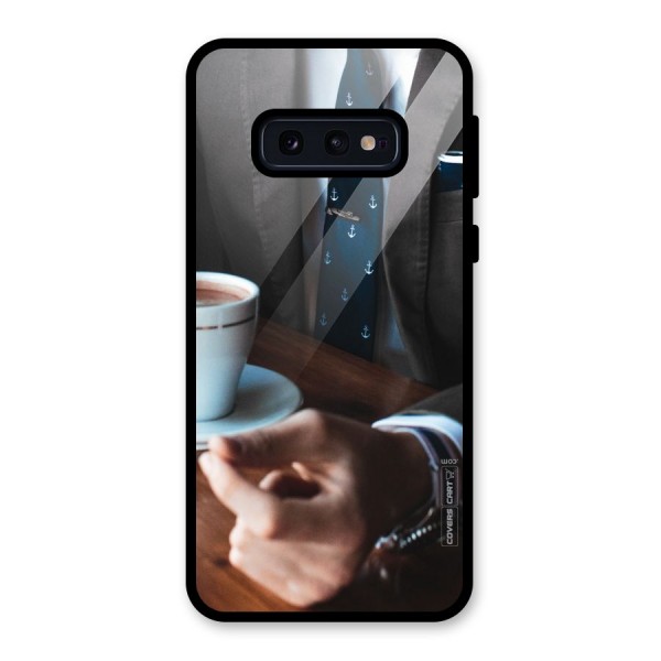 Dapper Suit Glass Back Case for Galaxy S10e