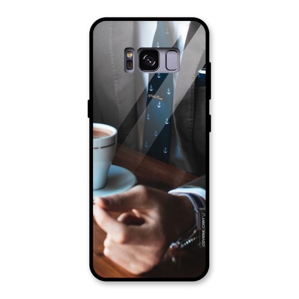 Dapper Suit Glass Back Case for Galaxy S8