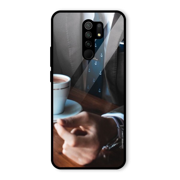 Dapper Suit Glass Back Case for Redmi 9 Prime