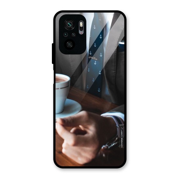 Dapper Suit Glass Back Case for Redmi Note 10