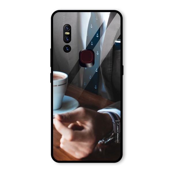 Dapper Suit Glass Back Case for Vivo V15