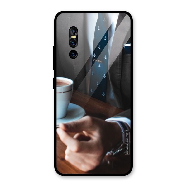 Dapper Suit Glass Back Case for Vivo V15 Pro