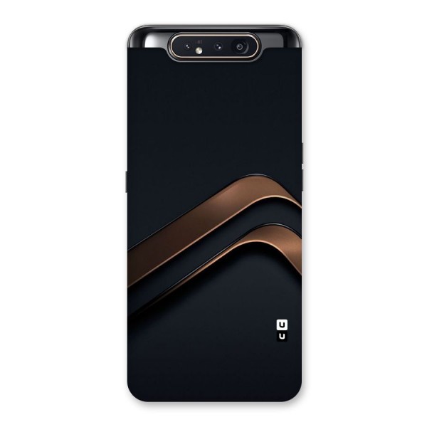 Dark Gold Stripes Back Case for Galaxy A80