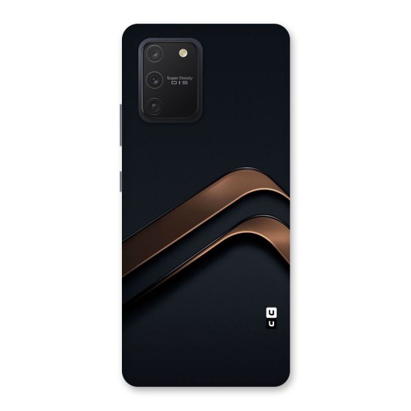 Dark Gold Stripes Back Case for Galaxy S10 Lite