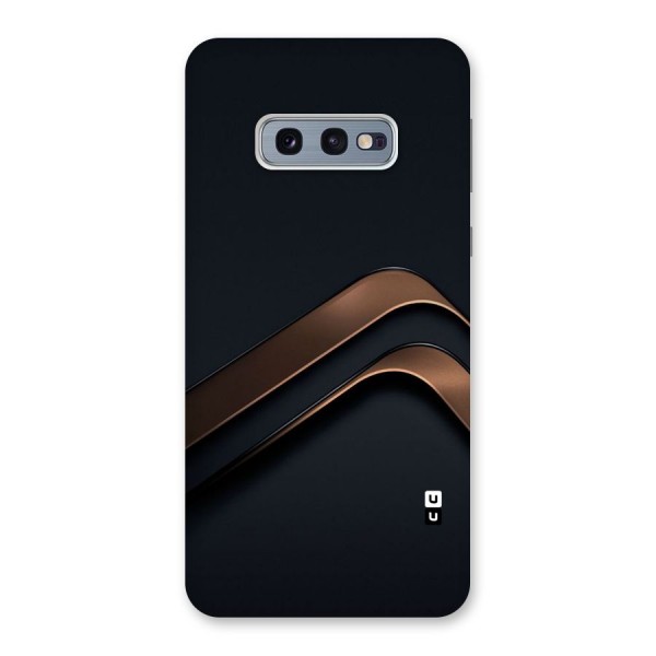 Dark Gold Stripes Back Case for Galaxy S10e