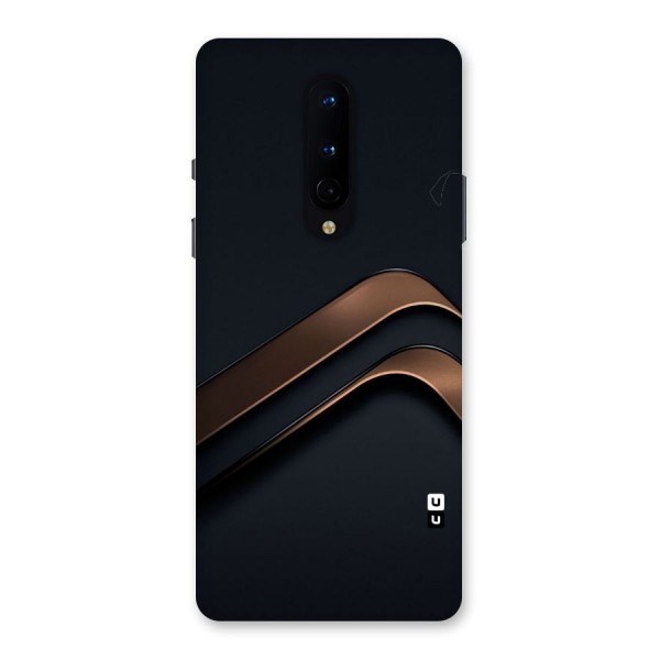 Dark Gold Stripes Back Case for OnePlus 8