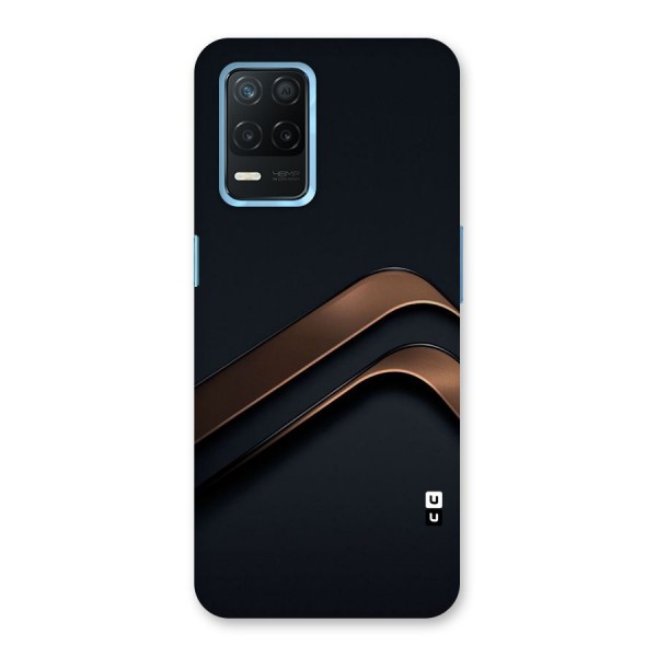 Dark Gold Stripes Back Case for Realme 8s 5G