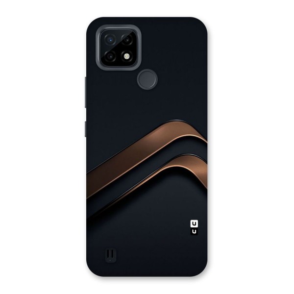 Dark Gold Stripes Back Case for Realme C21