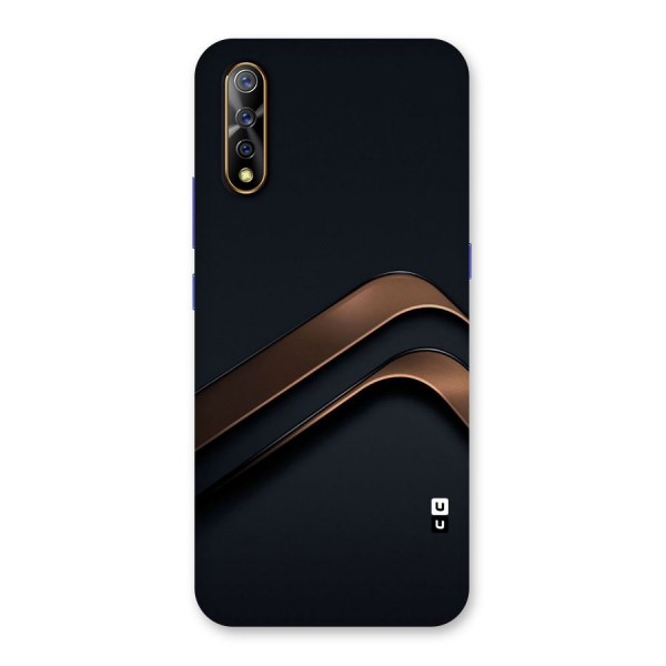 Dark Gold Stripes Back Case for Vivo S1