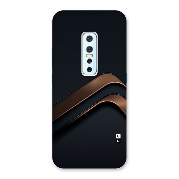 Dark Gold Stripes Back Case for Vivo V17 Pro