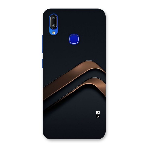 Dark Gold Stripes Back Case for Vivo Y91