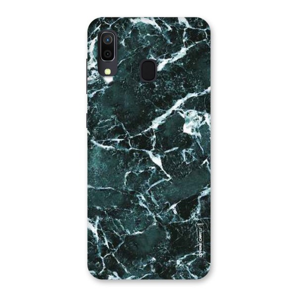 Dark Green Marble Back Case for Galaxy A20